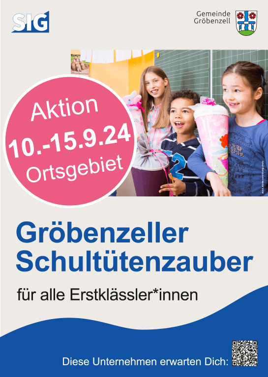 Mehr über den Artikel erfahren Auf die Plätze, fertig, Schultüte füllen! Gröbenzeller Unternehmen feiern den Schulstart